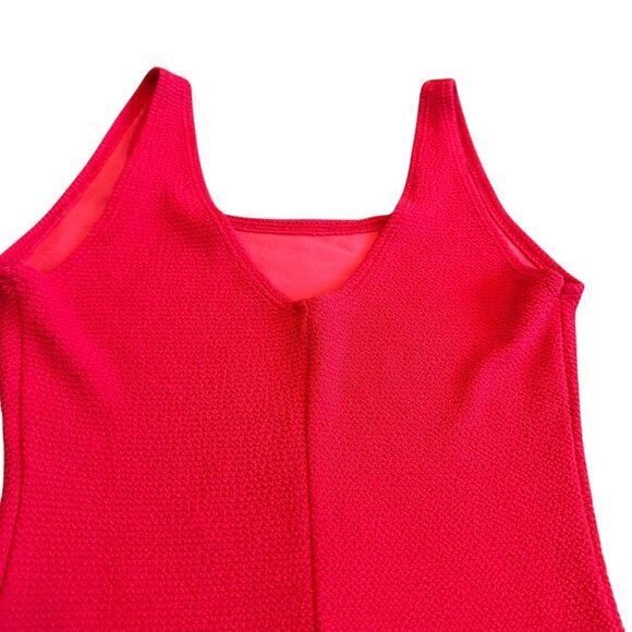 Booty by Brabrants Red Ribbed Stretch Mini Dress Athleisure Tennis Size XS - Picture 6 of 9